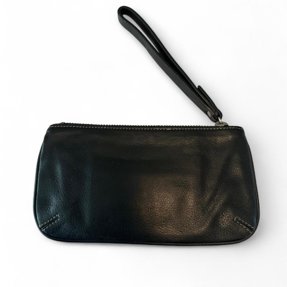 Juicy Couture Vintage Black Leather Wristlet Y2K - Picture 8 of 8